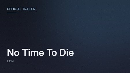 No Time To Die